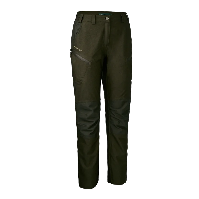 Deerhunter Lady Chasse Trousers - Olive Night Melange (365) Trousers Capri Summer