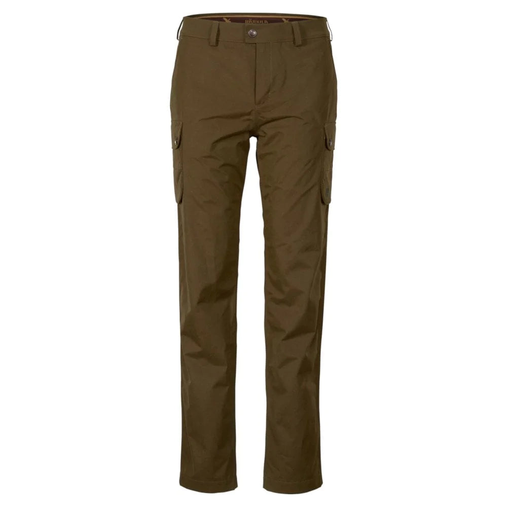 Harkila Retrieve Lady Trousers - Warm Olive Trousers Flared Retro