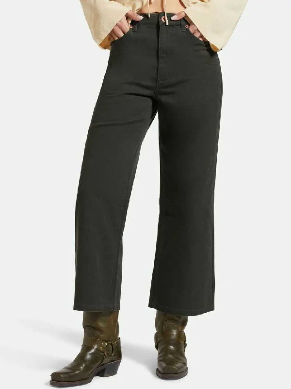 Margo Cropped 5 Pocket Pants Formal Wide-Leg Pants