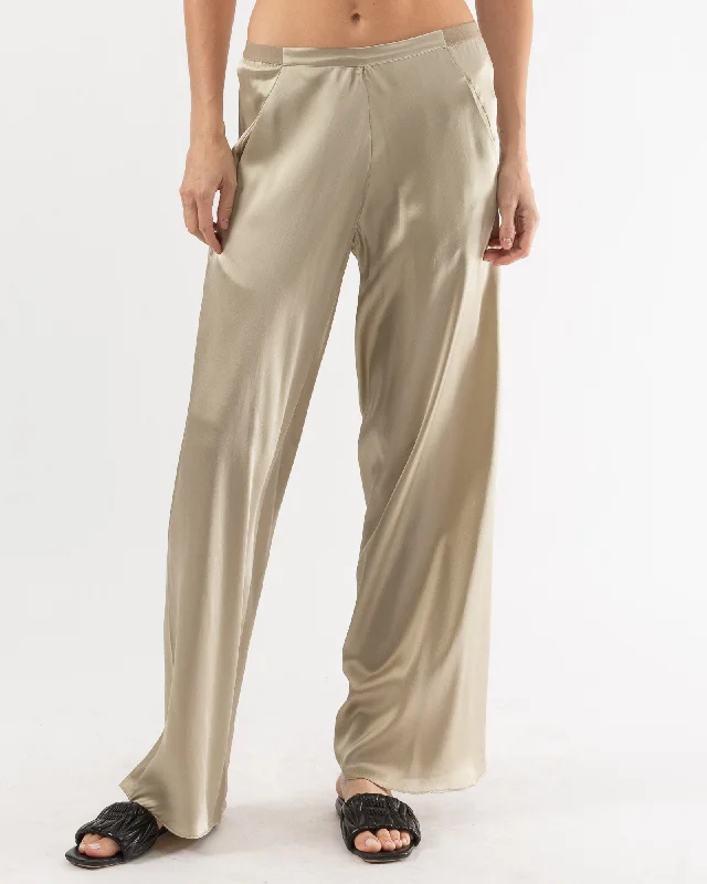 Silk Bias Trousers Trousers Mesh Breathable