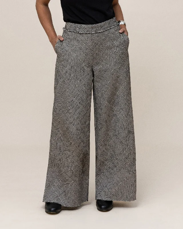 ANYAM - Palazzo Pants Casual Drawstring Pants