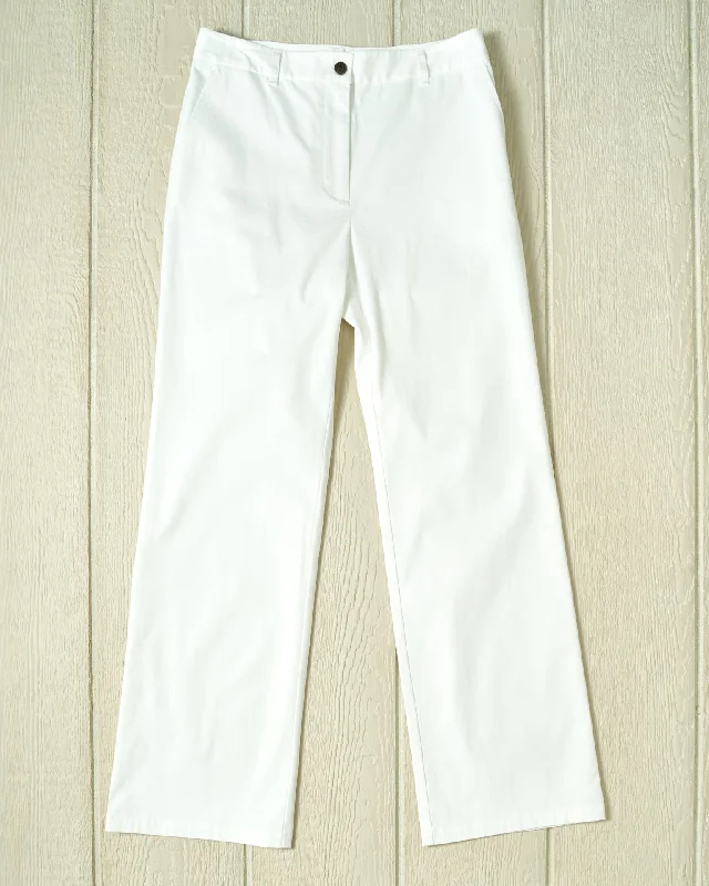 Women's Trousers in White Trousers Vintage Classic