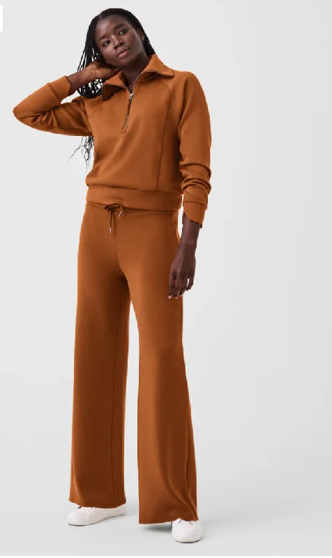 Spanx Airessential Wide Leg Pant Butterscotch Casual Sweatpants Style