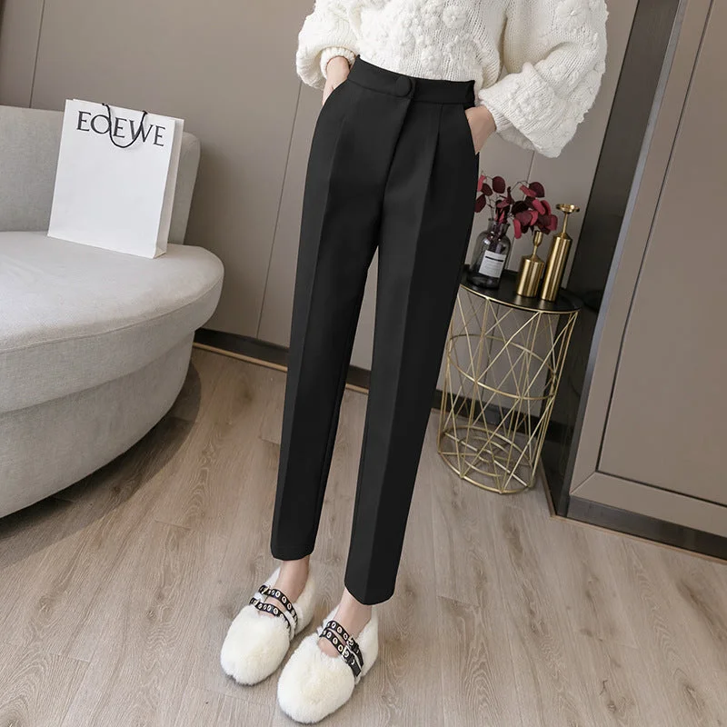 Woolen Trousers Women Are Thin Daddy Harem Pants Trousers versatile all-occasion