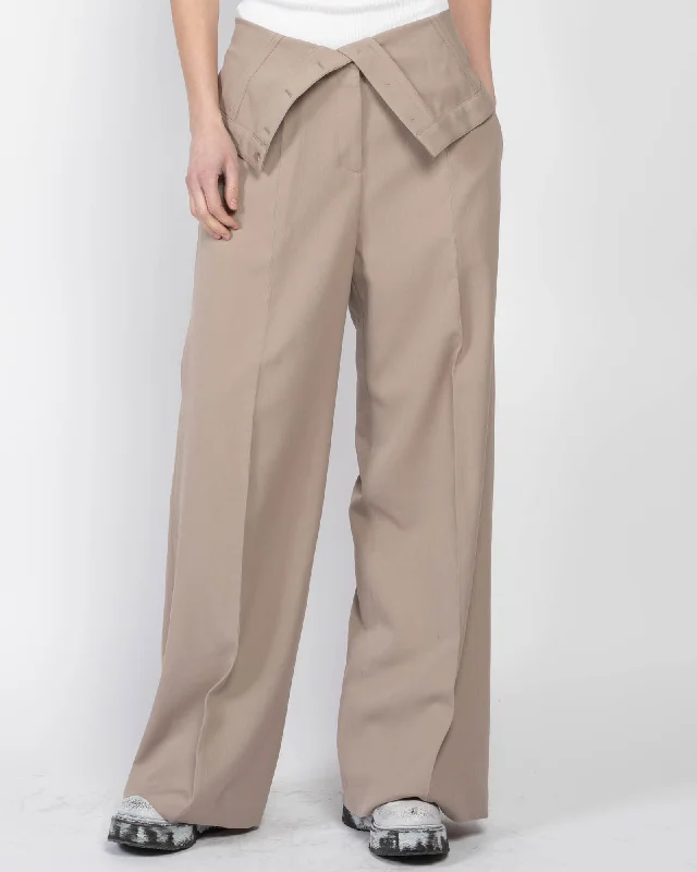 Wide Leg Fold Over Trousers Trousers Favorite Customer