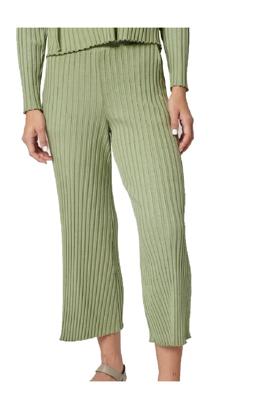 Stateside Siro Rib Palazzo Trouser In Tea Trousers Winter Warm