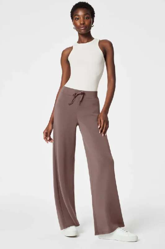 Spanx Airessential Wide Leg Pant Smoke Formal Linen Trousers