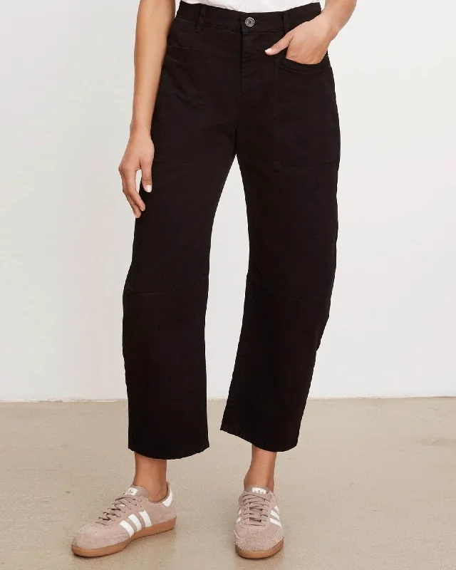 Sanded Twill Pants Trendy Velvet Pants