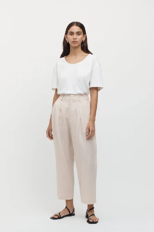 Emilion 7/8 Linen Trouser Trousers versatile all-occasion