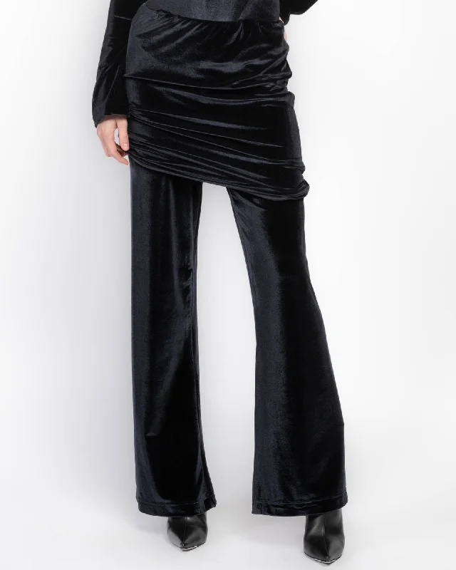 Elastic Waist Pants Trendy Wide-Leg Pants