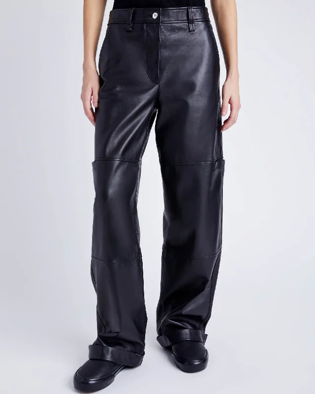 Mason Leather Pants Elegant Silk Pants