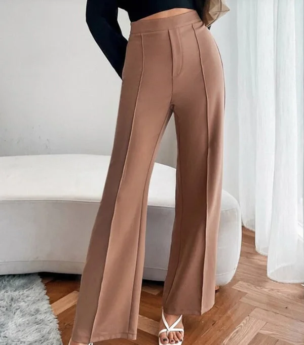 Loose Straight Pants Women High Waist Casual Trousers Trousers fashionable chic