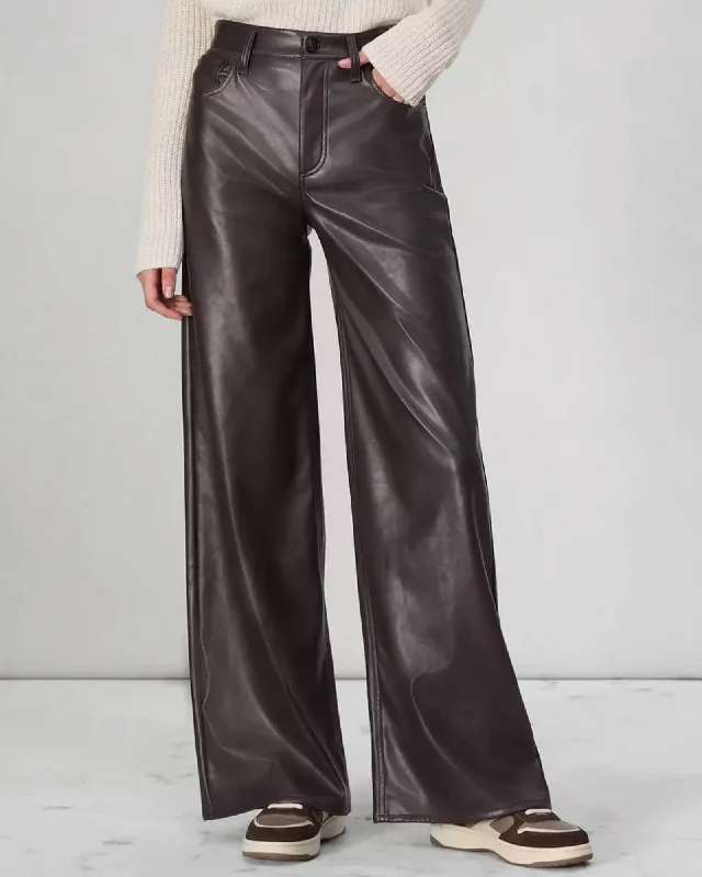 Sofie Faux Leather Pants Elegant Dress Pants