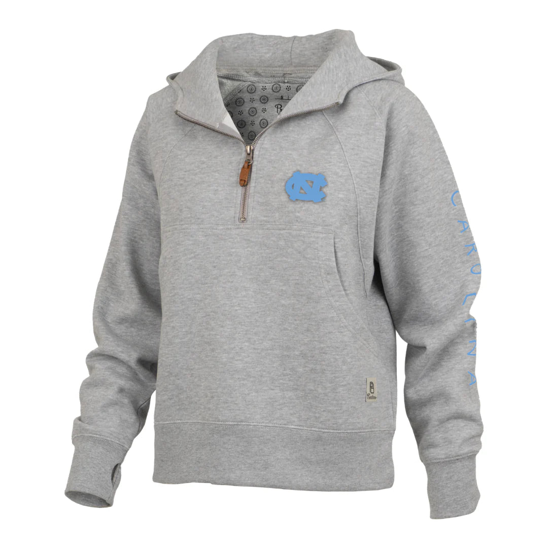 UNC Logo “Bronco" Quarter-Zip Jacket Collared Jacket Crew Neck Jacket Turtle Neck Jacket