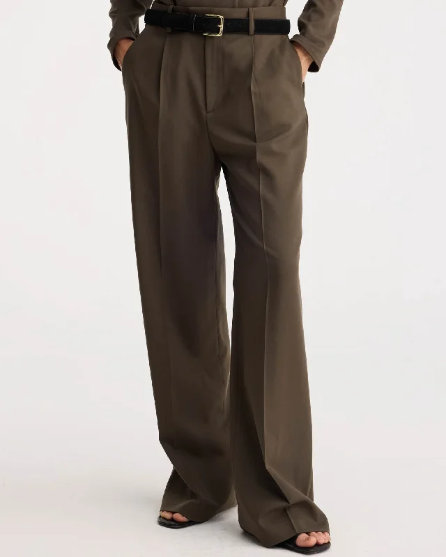 Relaxed Pleated Trousers Trousers luxurious premium