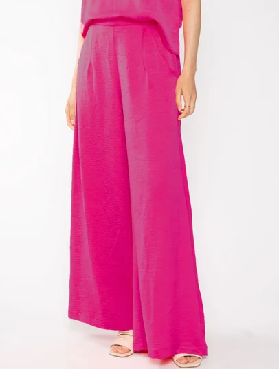 Ripley Rader Yacht Satin Crepe Pant Fuchsia Formal Linen Trousers