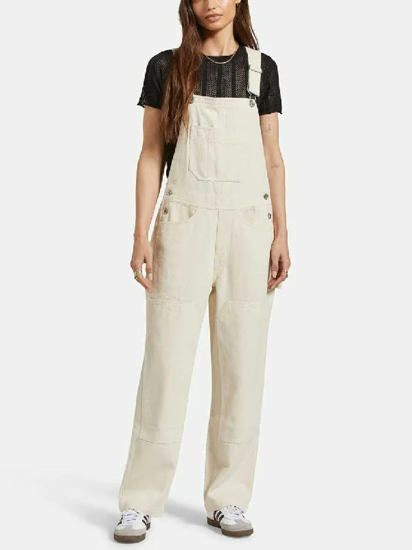 Utility Overall Pants Chic Faux Leather Pants