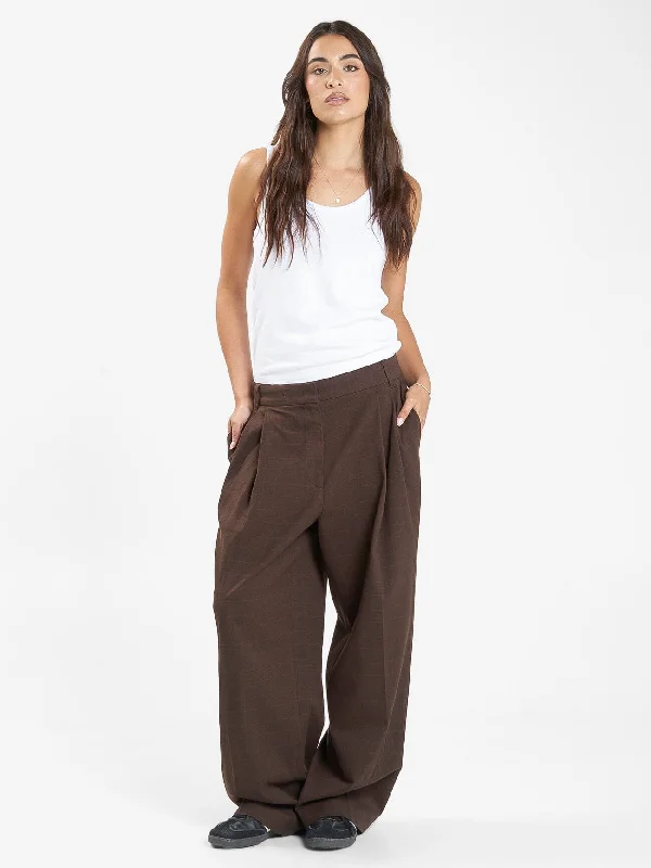 Giovanna Trouser - Burnt Chestnut Trousers Designer Luxury