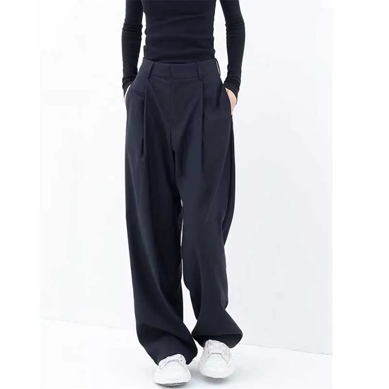 High Waist Drape Wide Leg Pants Slim-Fit Leggings