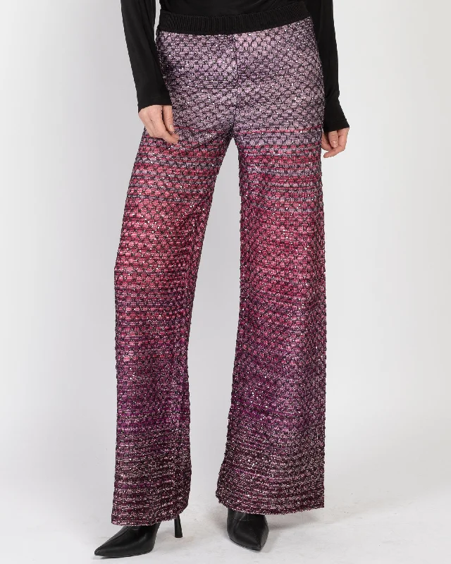 Ombre Trousers Trousers Pleated Formal