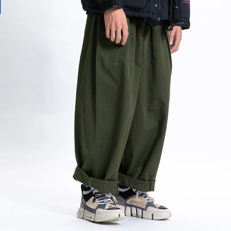 Solid Color Wide Leg Casual Pants Elegant Palazzo Trousers