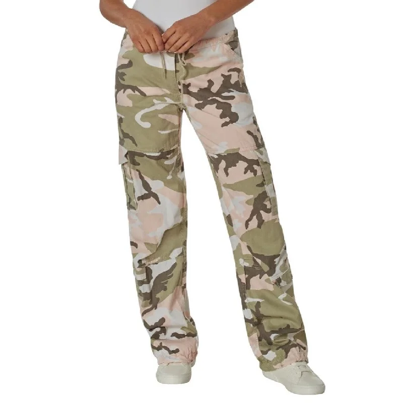 Rothco Women's Camo Vintage Paratrooper Fatigue Pants Modern Bootcut Pants