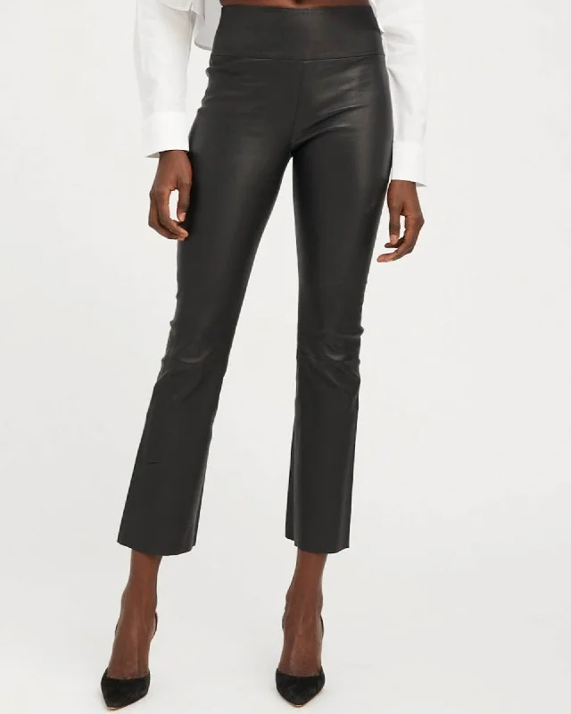 Ankle Flare Pants Trendy High-Waist Trousers