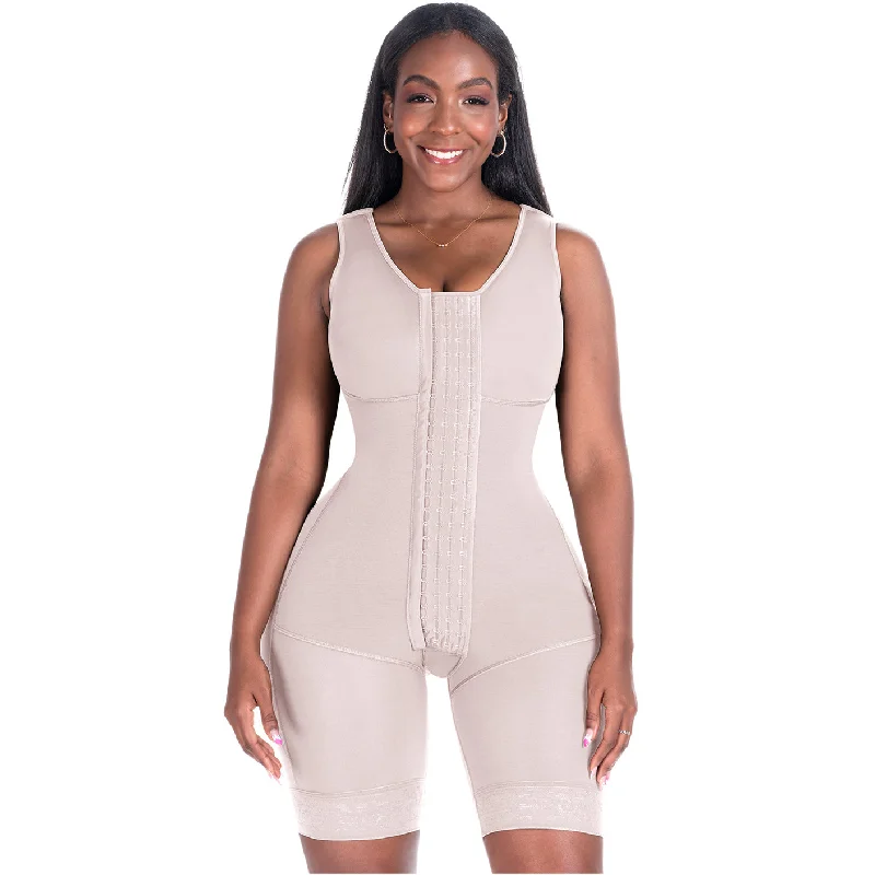 Bling Shapers 553BF Post Surgery & Daily Use Shapewear Bodysuit Trendy Bodysuit with Frills