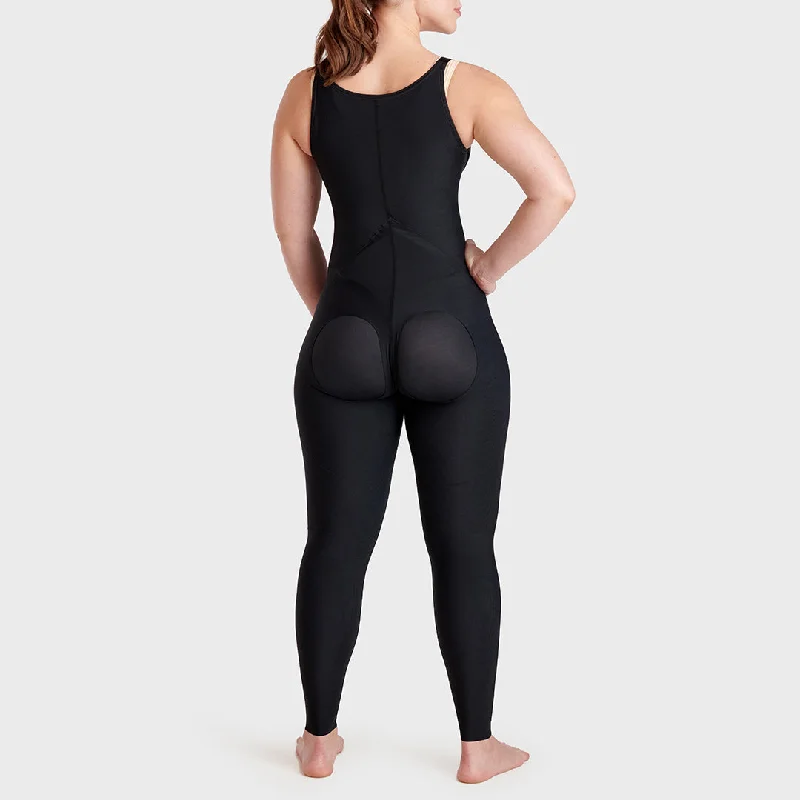 Compression Bodysuit for BBL Fat Transfer - Ankle Length - Style No. FBCL Trendy Lace-Up Bodysuit