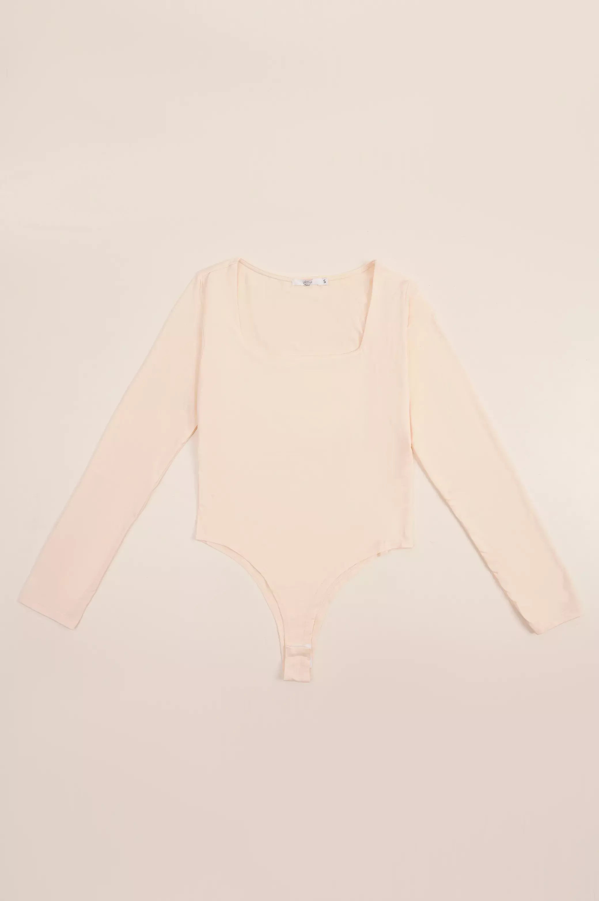 SQUARE NECK BODYSUIT Fashionable Bodysuit with Frill Detail