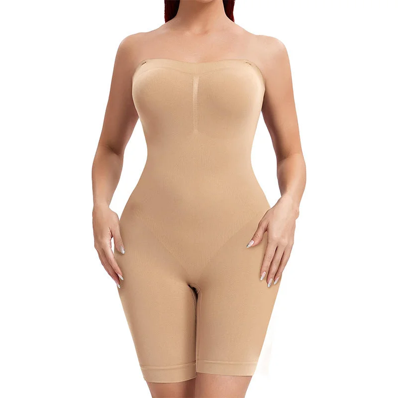 Strapless Seamless Bodysuit Shapewear Comfortable T-shirt Bodysuit