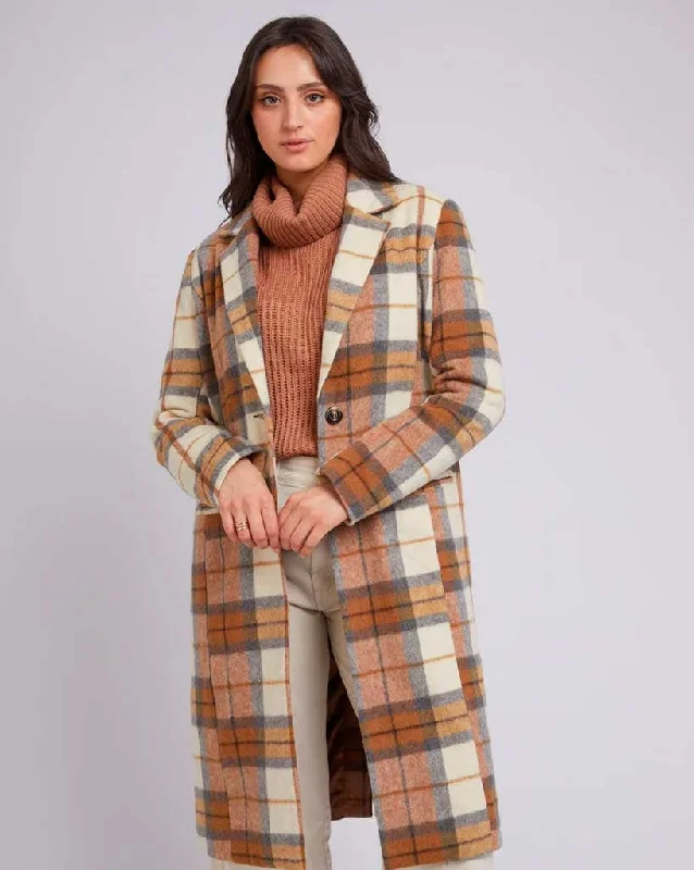 Ashton Check Coat Warmth-Enhanced Parka