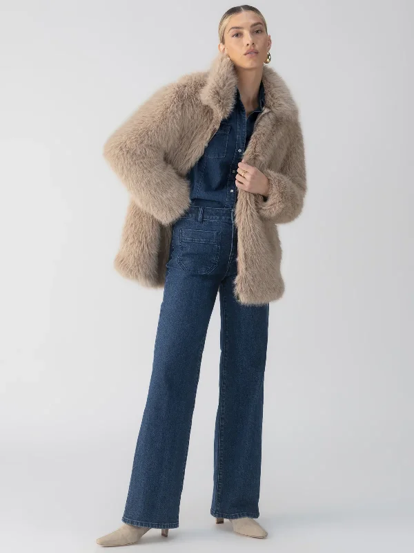 Carmen Fur Coat Ultra-Light Down Coat