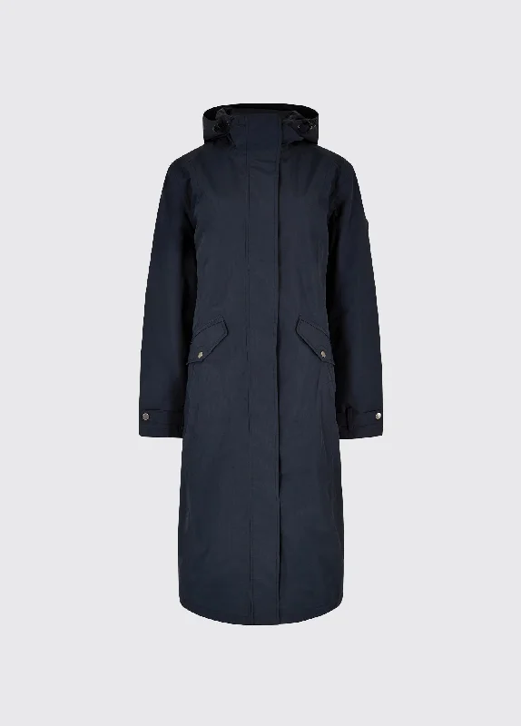 Alderford Waterproof Coat - Navy Fitted Tailored Blazer