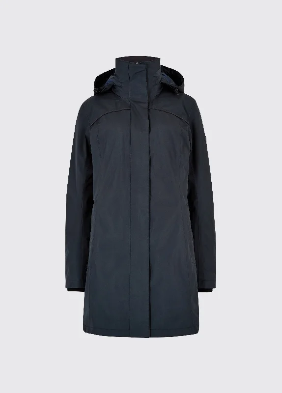 Beaufort GORE-TEX Travel Coat - Navy Hooded Raincoat Women