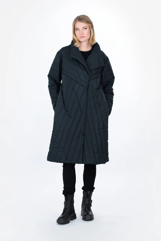 Kajastus Coat Black Warmth-Enhanced Parka