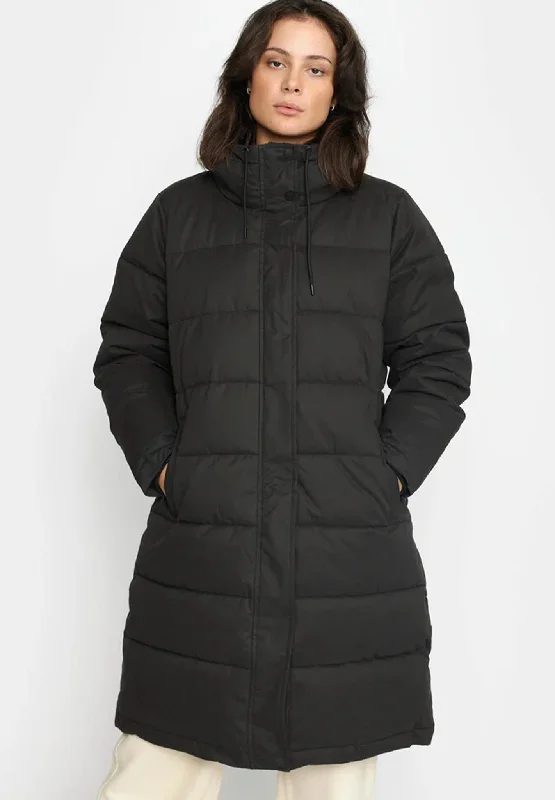 Hooded Puffer Coat Padded Ski Jacket