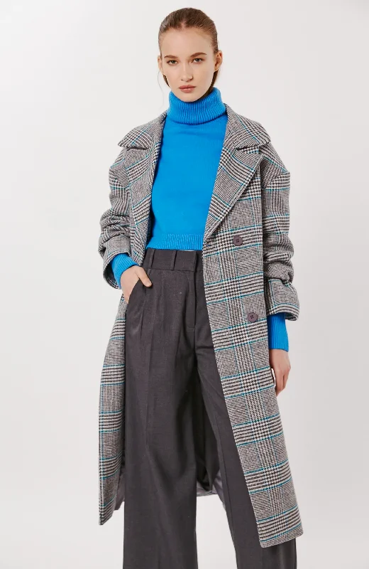 Deluc - Volta Checked Coat Vegan Leather Trench