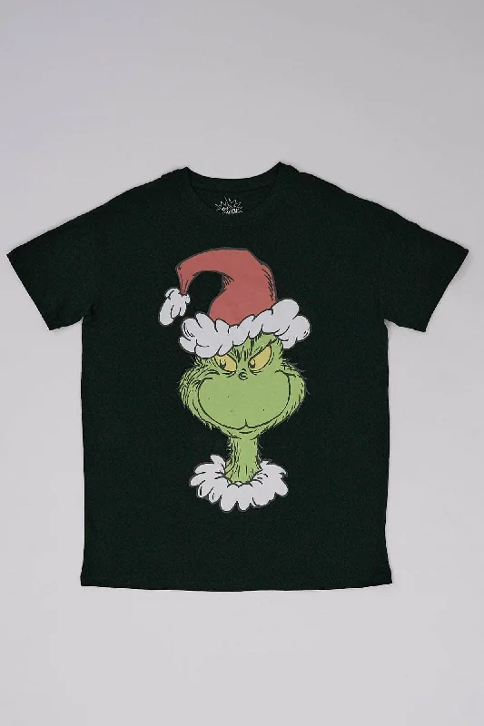 The Grinch Hat Graphic Relaxed Tee Real Fur Shearling Chenille