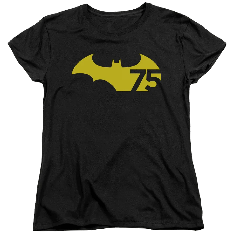 Batman 75 Logo 2 - Women's T-Shirt Mesh Canvas Denim