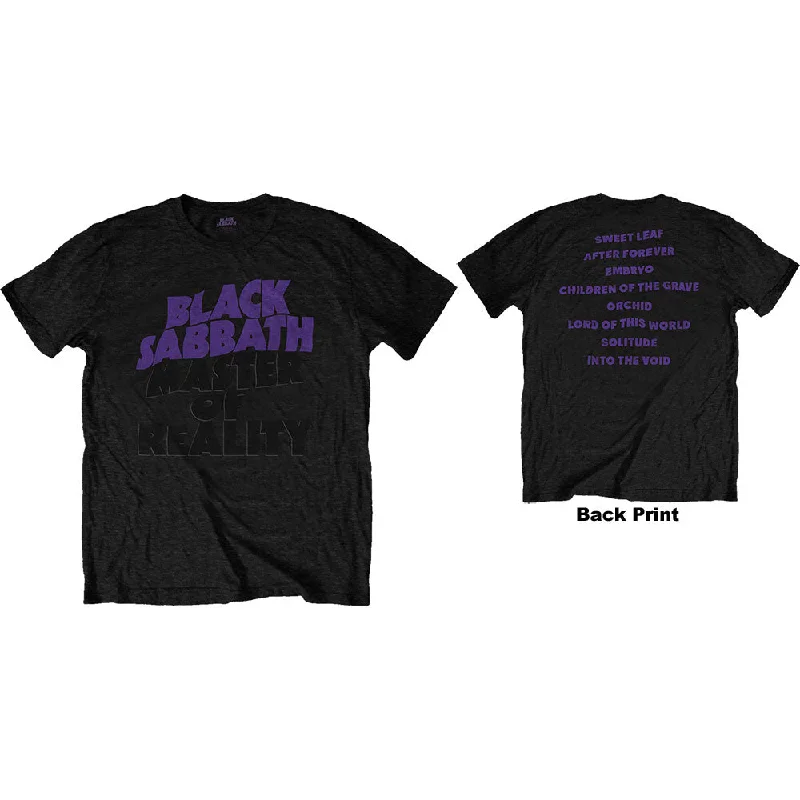 BLACK SABBATH Attractive T-Shirt, Masters Of Reality Album Anti-Shrink Durable Soft