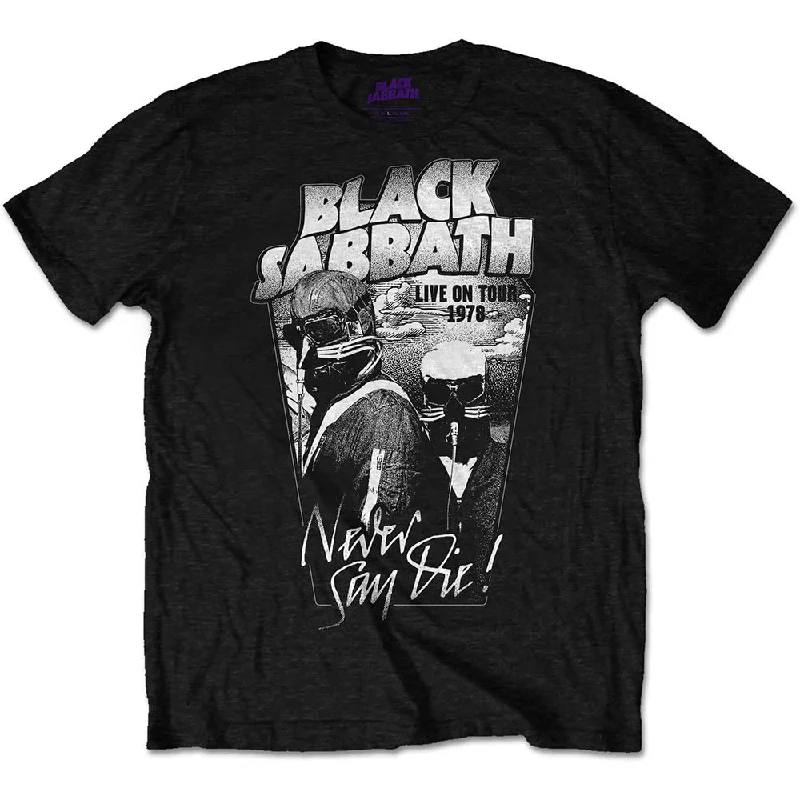 BLACK SABBATH Attractive T-Shirt, Never Say Die Casual Formal Business