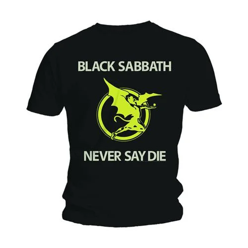 BLACK SABBATH Attractive T-Shirt, Never Say Die Sequined Glittery Shiny