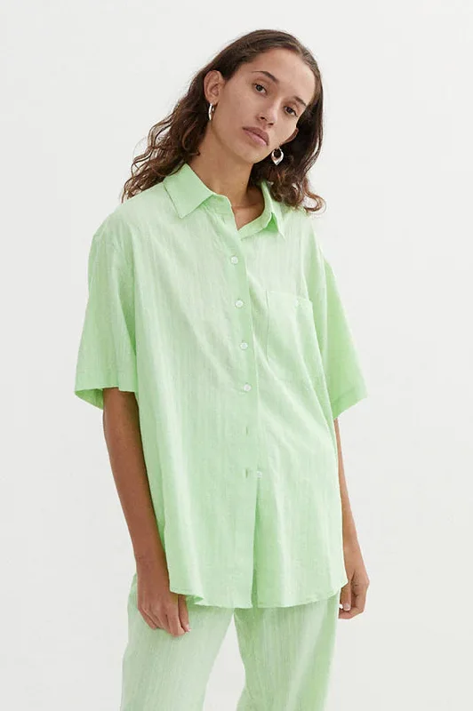 BLANCA Womens Primrose Shirt - Green Graphic T-Shirt Round Neck Polyester