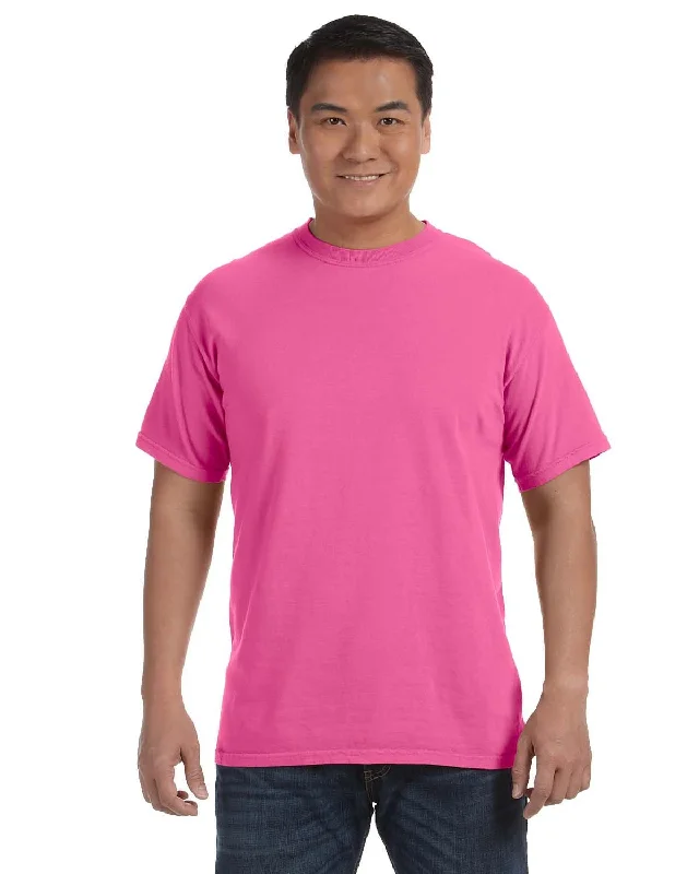 Comfort Colors Ringspun Garment-Dyed T-Shirt | Neon Pink Cozy Warm Stylish