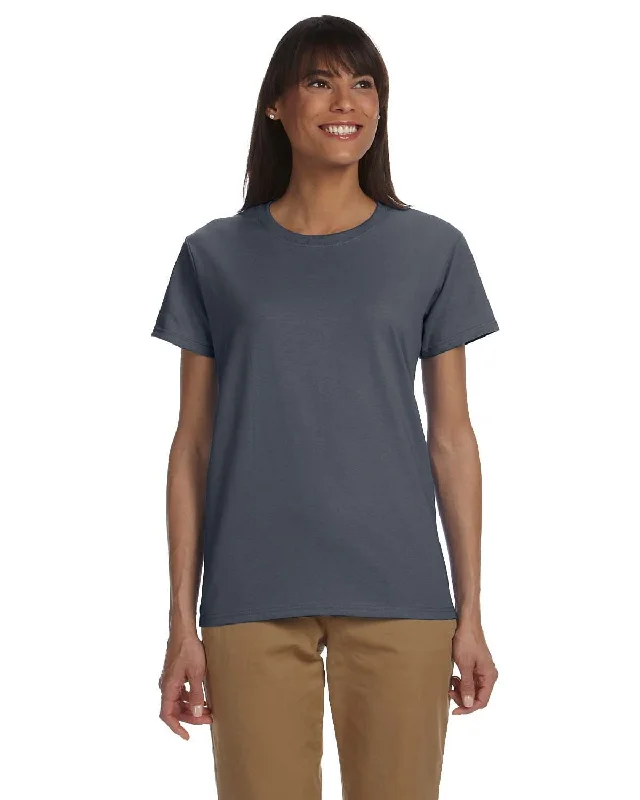 Gildan Ladies Ultra Cotton Heavyweight T-Shirt | Charcoal Elegant Classic Vintage