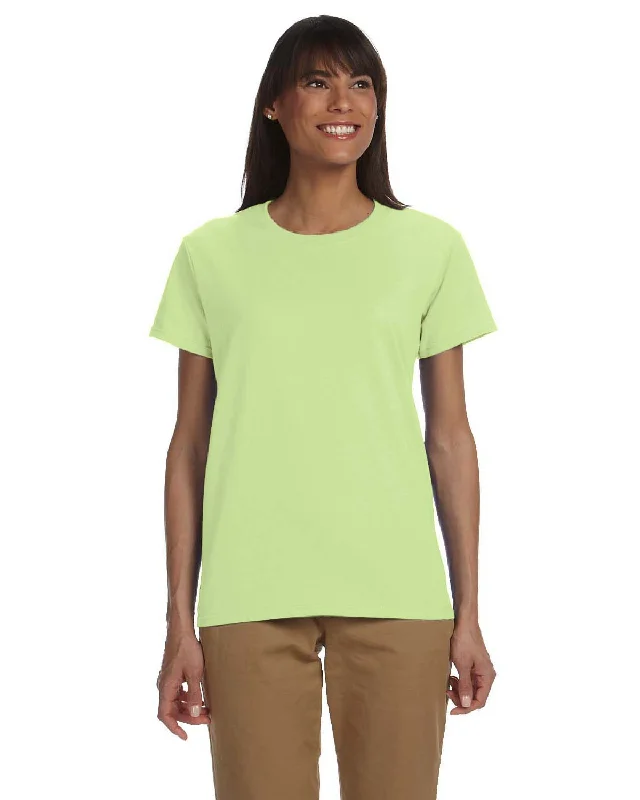 Gildan Ladies Ultra Cotton Heavyweight T-Shirt | Mint Green Jersey Fabric Tulle Fabric Batik Fabric