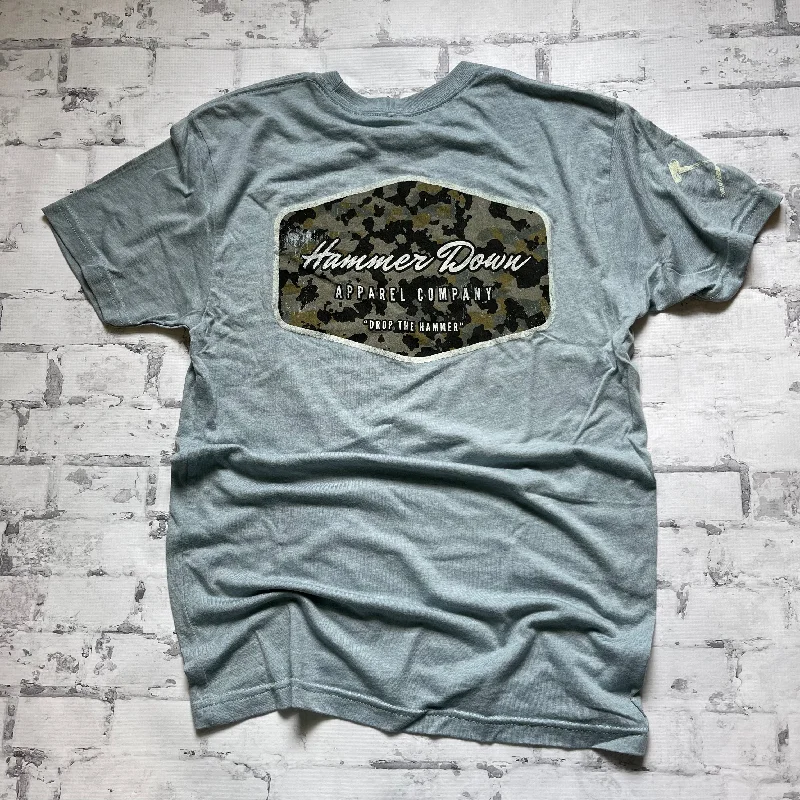 Hammer Down "80s Surf Camo Field" Short Sleeve T-shirt - Stonewash Denim Terry Blend Velvet Blend Canvas Blend