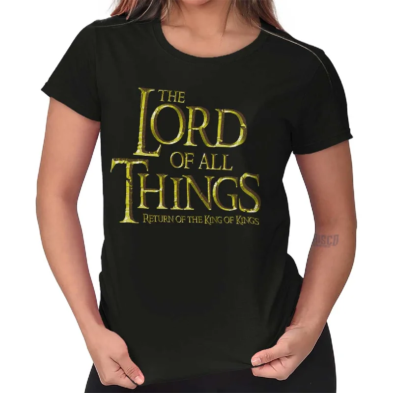 Lord of all Things Ladies T Shirt Jersey Fabric Tulle Fabric Batik Fabric