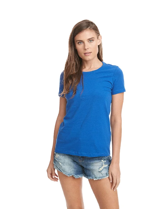 Next Level Ladies Boyfriend Tee | Royal Print Jacquard Patchwork